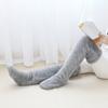 1 Pair Winter Floor Socks Thickened Coral Fleece High-tube Double Warmth Protects Knee Joints Anti-slip Long Socks Holiday Gift Warm Leg Socks