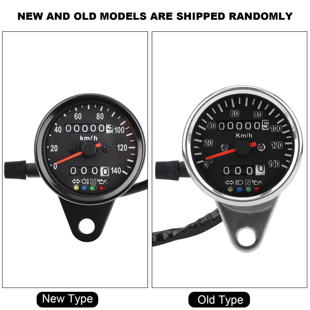 Механический водонепроницаемый спидометр 65 мм с защитой от УФ-излучения, светодиодной подсветкой и индикатором для мотоцикла