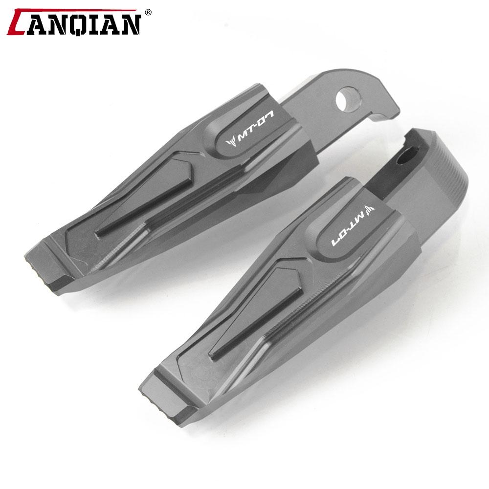 Rear Passenger Footrests For Yamaha MT07 MT-07 MT 07 FZ 07 FZ-07 2013-2022 2023 2024 T-MAX 500 530 Motorcycle Foot Pegs Rests