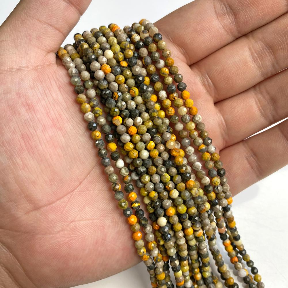 New 2 3 4 MM Faceted Colorful Natural Gem Stone Zircon Beads Loose Small Seed Crustal Quartz Stone Spacer Beads Jewelry Making