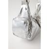 [Mousey] Сумка-хобо с боковым карманом 010IST55-3981 женская БЕСПЛАТНО серебристая