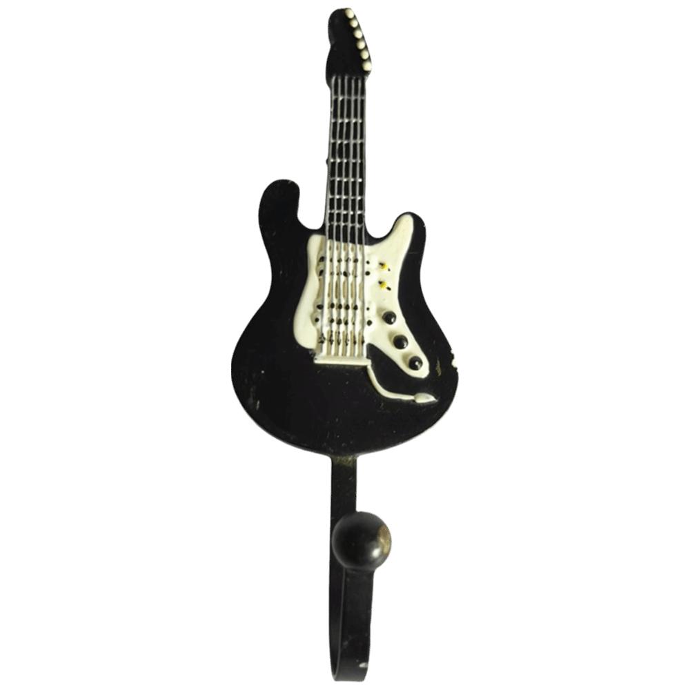 Настенные крючки в форме гитары Винтажный стиль Прочные Персональные крючки Металл Смола Устойчивые к ржавчине Вешалка для гитары