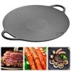 11.8/13.8/14.6 Inch Grill Pan with Handles BBQ Griddle Non Stick Cast Iron Round Griddle for Indoor Or Outdoor Grilling
