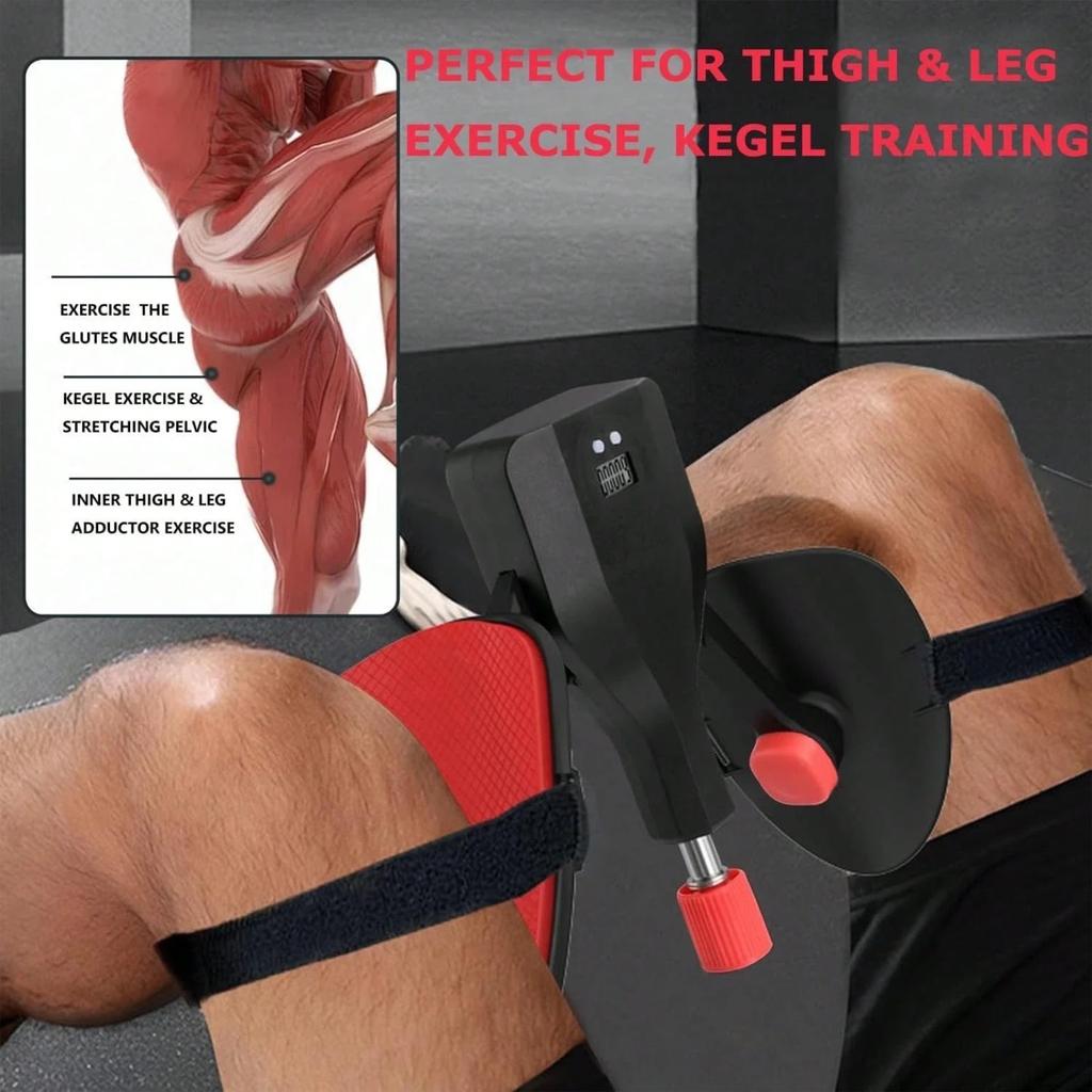 Тренажер для внутренней части бедра с регулируемым сопротивлением 77 фунтов, оборудование для упражнений для ног и внутренней части бедра со счетчиком