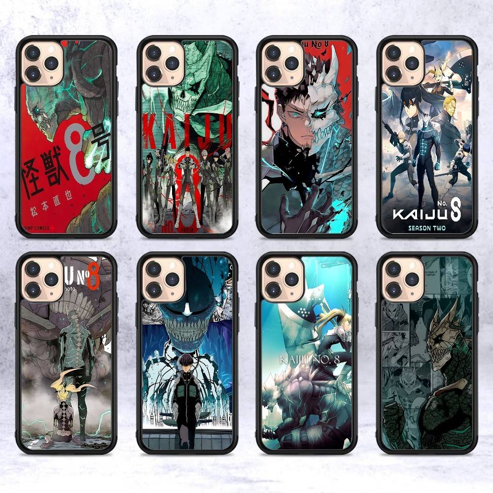 Classic Anime K-kaiju No8 Phone Case For IPhone 17 16 15 14 13 Plus 12 11 Pro Max PC+TPU Cases Back Cover