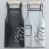 Waterproof Silicone ApronNo-wash Apron Oil-proof Fish for Washing DishesTransparent Kitchen for Stir-frying