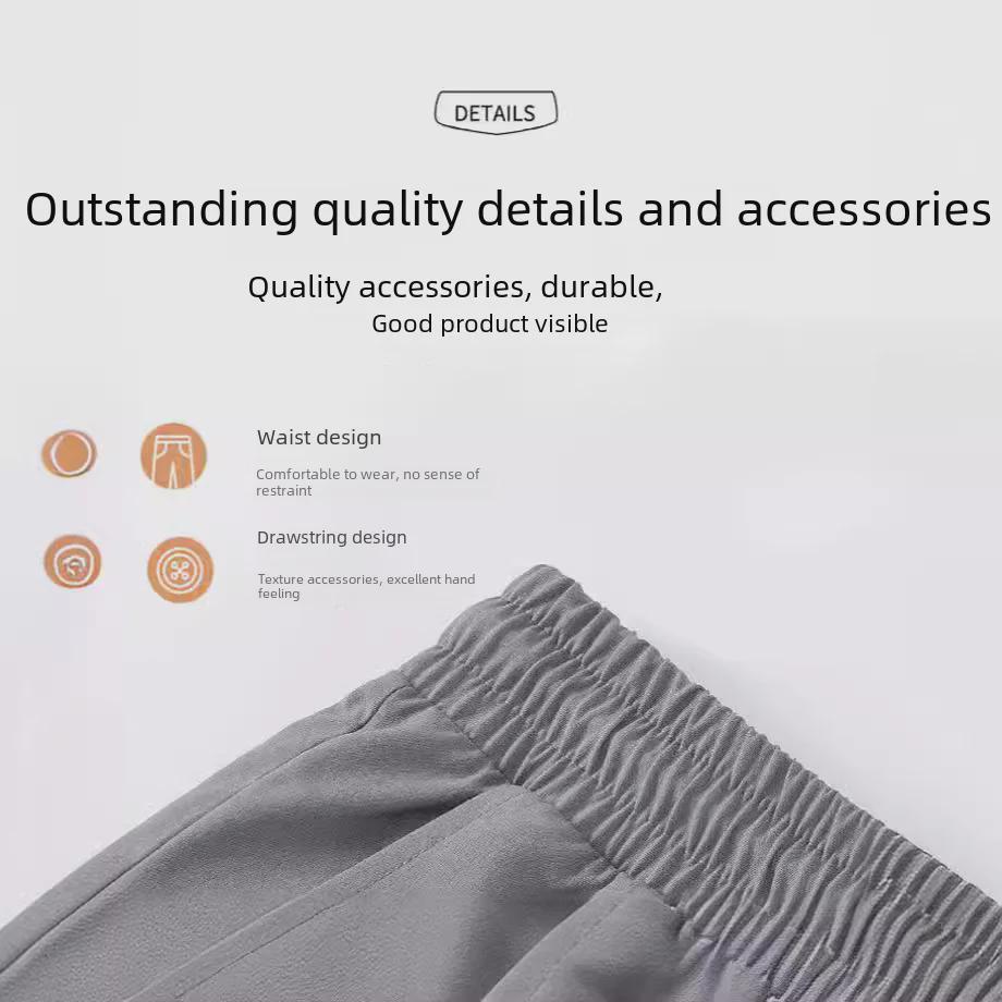 Мужские повседневные спортивные шорты из черного ледяного шелка