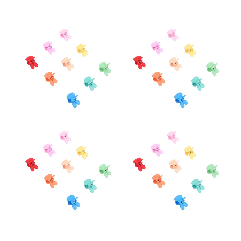 100 шт. милые мини-заколки для волос в виде кролика, украшения для волос, цветные, сильная фиксация, милые аксессуары для волос в виде кролика f