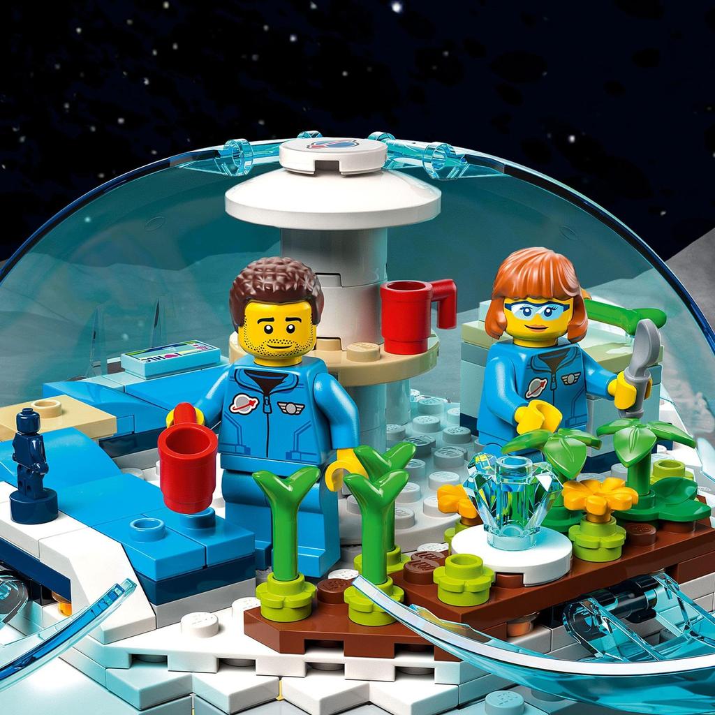 LEGO City Lunar Exploration Base 60350 Игрушечный блок Настоящее время Космос Ракета Мальчики Девочки Возраст 7+