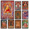 Tibetan Buddhist Mahakala Buddha Shakyamuni Religious Poster and Prints Canvas Painting Wall Art Pictures Home Room Decor Gift