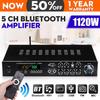 1120 Вт 4 Ом 5-канальный Bluetooth 4.0 Стерео AV-усилитель объемного звука 220 В + Пульт ДУ караоке Кинотеатр Черный