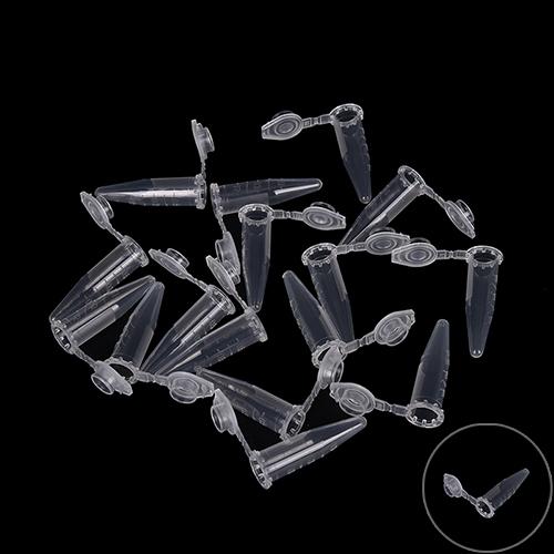 50X0.5Ml лабораторная прозрачная микропластиковая пробирка для центрифуги с защелкивающейся крышкой, контейнер Ab,