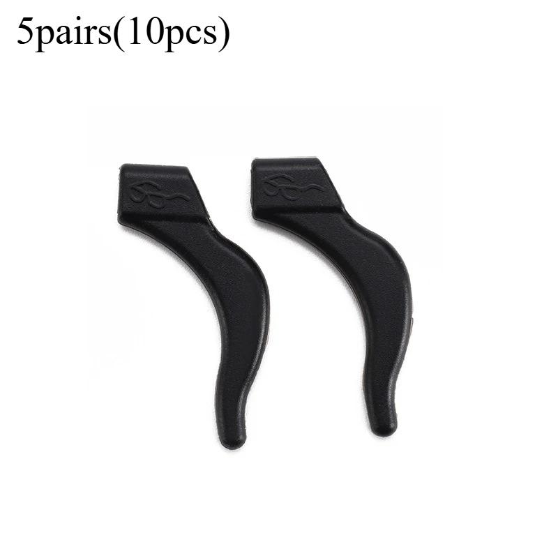 10pcs(5pairs) Silicone Ear Hook Anti-slip Glasses Leg Ear Sleeve Fastener Sunglasses Accessories Grip Anti-fall Eyewear Holder