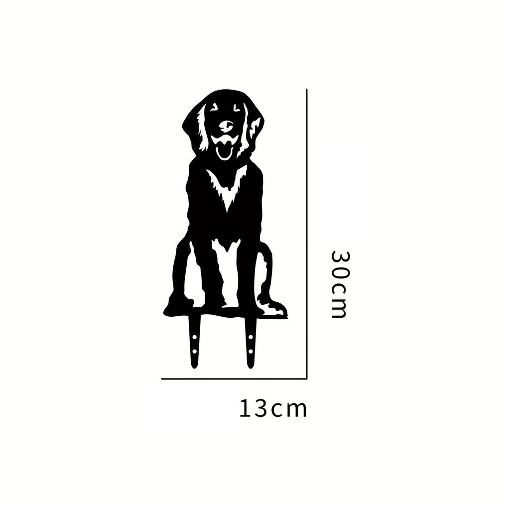 Металлические статуэтки собак для сада - Стильные колышки для газона на заднем дворе для фестивальных украшений