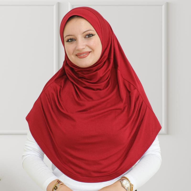 Готовый к ношению хиджаб для женщин, мгновенный тюрбан, мягкий мусульманский шарф для молитвы, длинные хиджабы, исламская одежда, трикотажная абайя