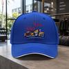 1pc Easy Motorcycle Pattern Mens Sandwich Baseball Cap Unisex Style Easy Lightweight Adjustable Outdoor Duckbill Cap Suitable F