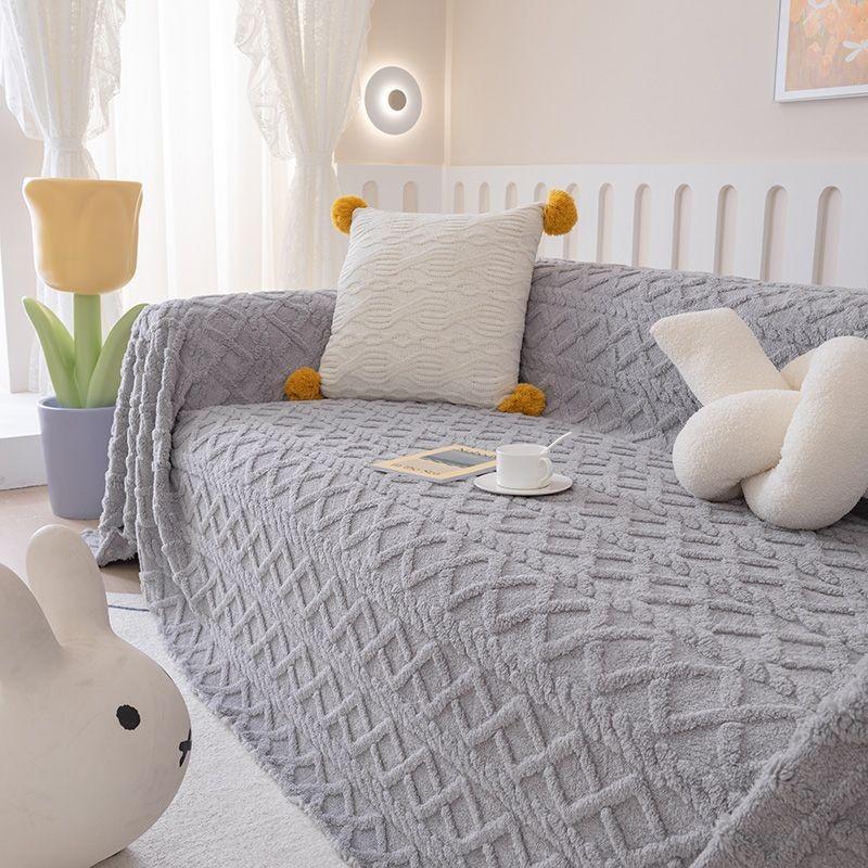 Чехол для дивана, ткань, полное покрытие, зимнее плюшевое полотенце для дивана, Ins Style, все включено, чехол для дивана, одеяло для дивана, утолщенная подушка для дивана