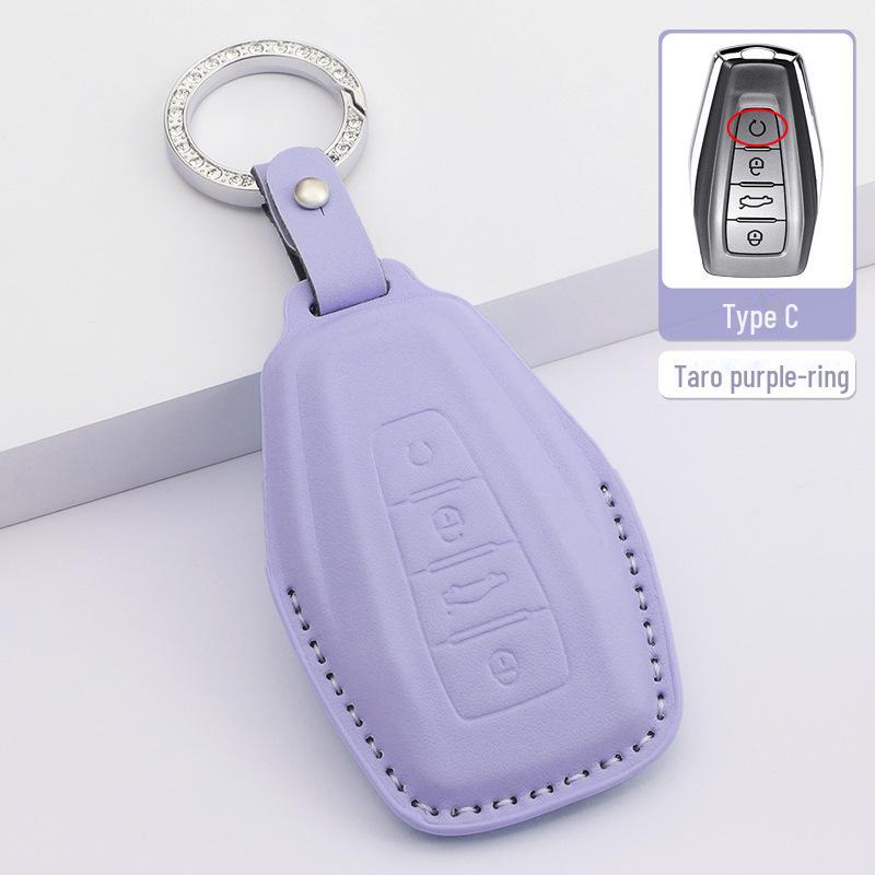 Чехол для ключа Geely Emgrand для Xingrui, Xingyue L, Binrui Cool, Boyue, Binyue и GS - кожаный чехол для мужчин и женщин