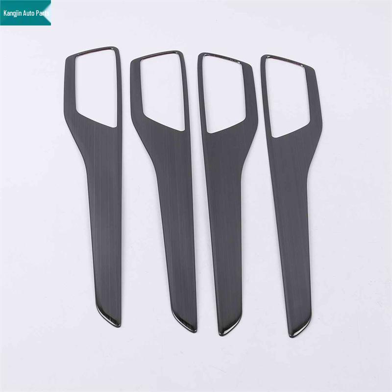 Black Titanium Stainless Steel Interior Mod Kit for 2019 Ford Focus: Glass Lift, Headlight & Steering Control