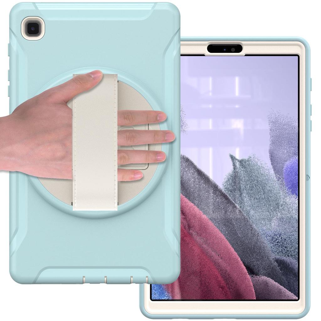 Защитный чехол для Samsung Tab A7 Lite 8,7 дюйма с вращающейся на 360° подставкой и эластичным ремешком на руку