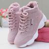 Women's High-Top Velvet Winter Shoes - 2023 Warm, Thick-Soled Casual Sneakers for Students