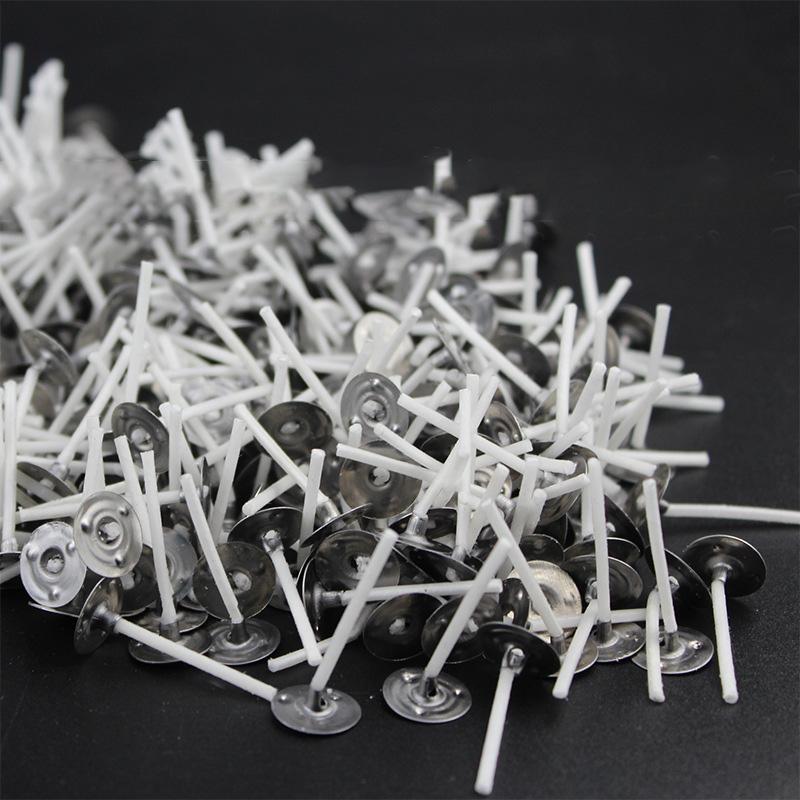 100 шт./упак. фитилей для чайных свечей, аксессуары для изготовления свечей своими руками, инструменты для изготовления свечей с низким дымом, плетеный хлопковый сердечник