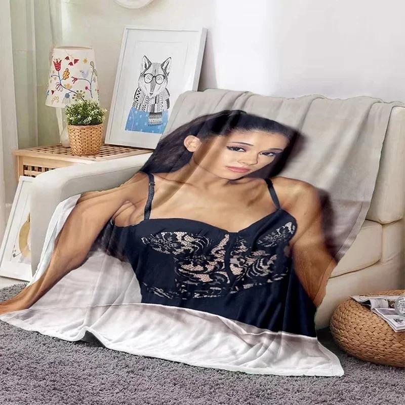 2026 A-Ariana Grande Fashion Singer Soft Blankets,Keep Warm Throw Blanket Comfortable Blanket For Picnic Beds Sofa Home Bedroom