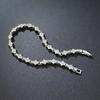 American Hip Hop Men Flowers Zircon Crystal Bracelet Vintage Gold Color Stainless Steel Jewelry Fashion Accessories Gift