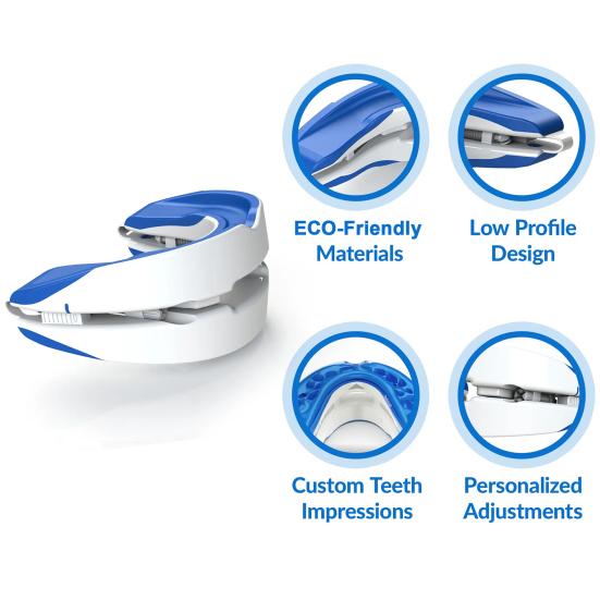 Противохраповая капа регулируемая BPA латекс без BPA мужчины женщины универсальный лучший ночной сон против храпа капа устройство