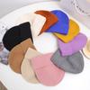 Hat Women Winter Solid Color Light Plate Knitted Hat Couple Student Warm Wool Hat Korean Cold Hat Men
