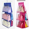 6 Pockets Hanging Handbag Purse Bag Tidy Organizer Storage Wardrobe Closet Hanger