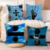 Ed Singer S-Sheeran Cushion Cover Soft Plush Fabric Double-Sided Printed Sofa Cushion Cover for All Seasons Home Decor Gift