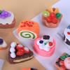 Mini Food Play Cake DIY Kit: Cream & Resin Accessories for Keychains & Pendants
