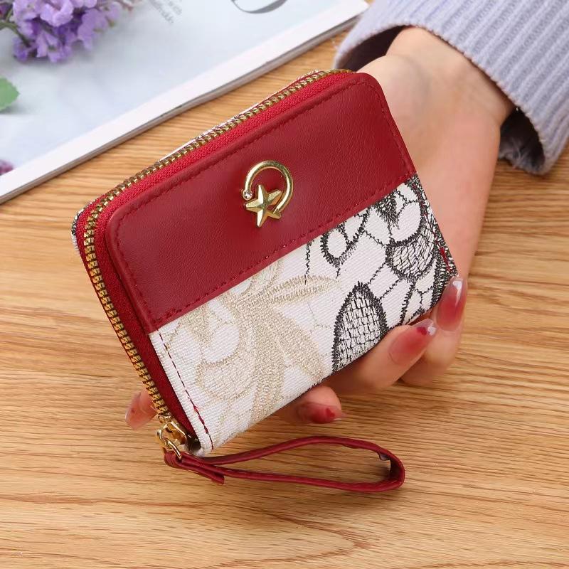 Горячая классическая мода женский кожаный кошелек (9 отделений для карт, 2 отделения для наличных) Легкая легкая роскошная женская сумка для студентки-леди