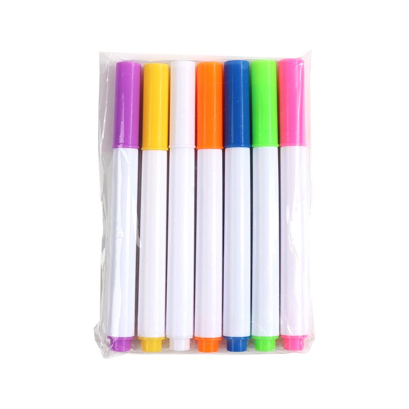 12-Color Dust-Free Water-Soluble Liquid Chalk Pens for Kids' Blackboard & Acrylic Graffiti