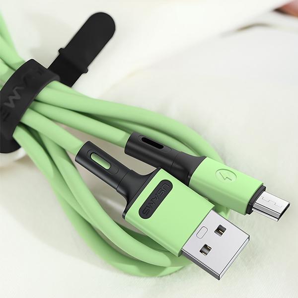 Kabel microUSB USAMS 1m Szybkie ładowanie Żółty