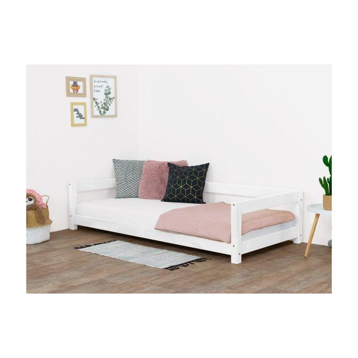 Lit simple sommier blanc 120 x 180 cm
