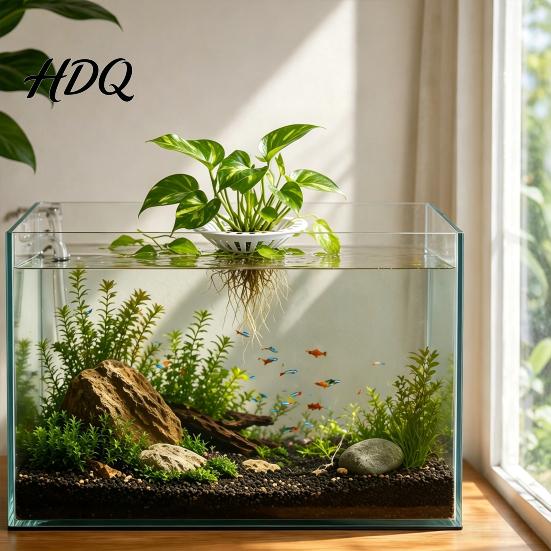 Пластиковое гидропонное крепление для посадки 3D-печатный плавающий держатель для аквариумных растений Водный горшок-корзина Контейнер для укоренения водных растений Горшок Аквариумный акваскейп