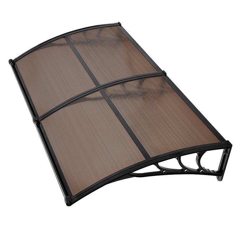 Awnings for Door Entrance, 38 x 78 in, Exterior Front Door Window Awnings with Drainage & Metal Bracket, Rain Snow Sun Protection, Overhang