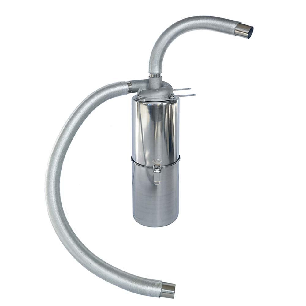 SN Brand 32mm Aluminum Cyclone Dust Collector with 3L Bin for High-Pressure & Temperature Areas.