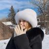 Зимние женские шапки, однотонные, ветрозащитные, меховые шапки-ведра, толстые, теплые, модные, монгольские, из искусственного меха, плюшевые, рыболовные шапки для отдыха на природе