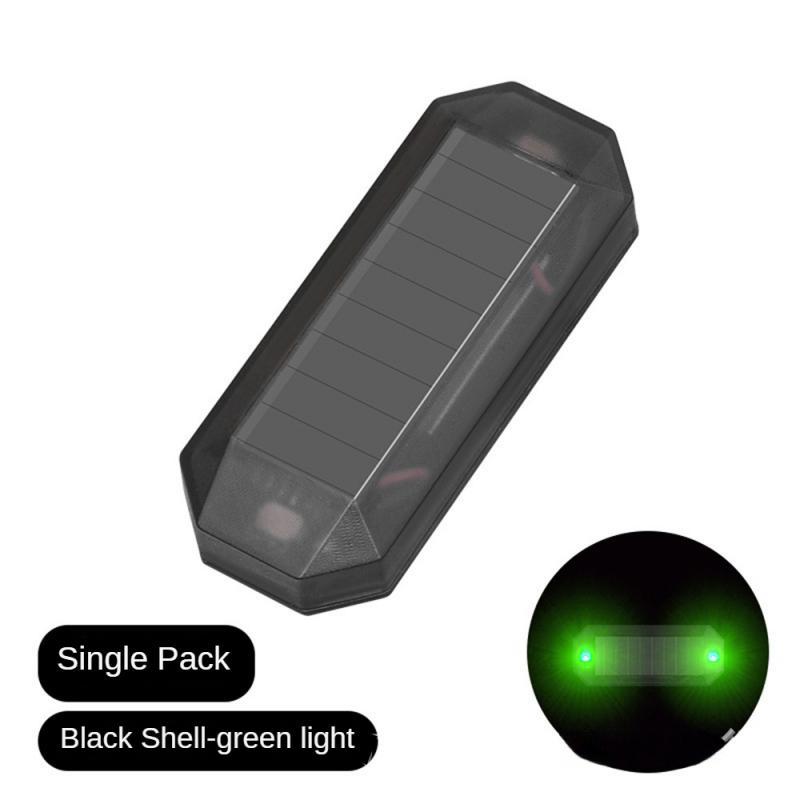 Мини-солнечная батарея автомобильный светодиодный фонарик автомобильный мотоцикл сигнальная лампа ночной световой сигнальный стробоскоп ходовой фонарь