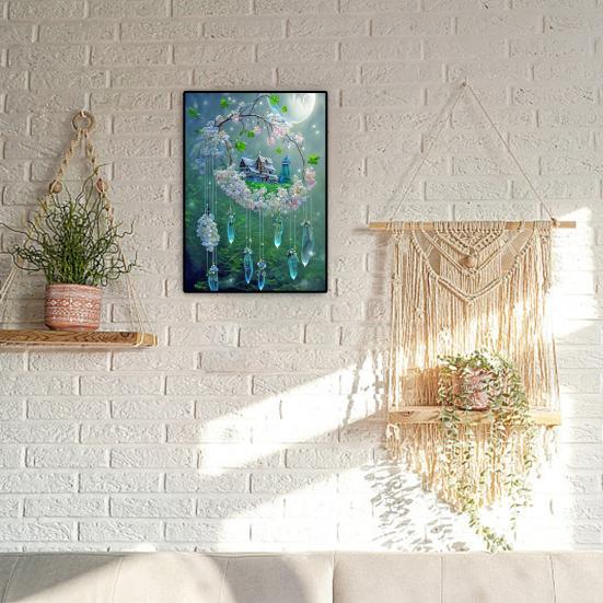 5D красочные стразы, художественный кулон в виде капли воды, пейзажный узор, сделай сам, ремесло, комплект для рисования стразами для взрослых и детей