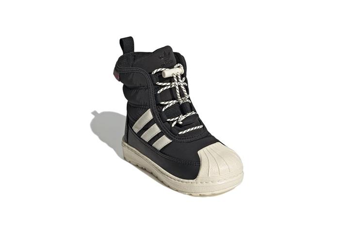 adidas Originals Superstar Collection 360 2.0 Высокие кроссовки для малышей Черно-белые для младенцев и малышей GX9079