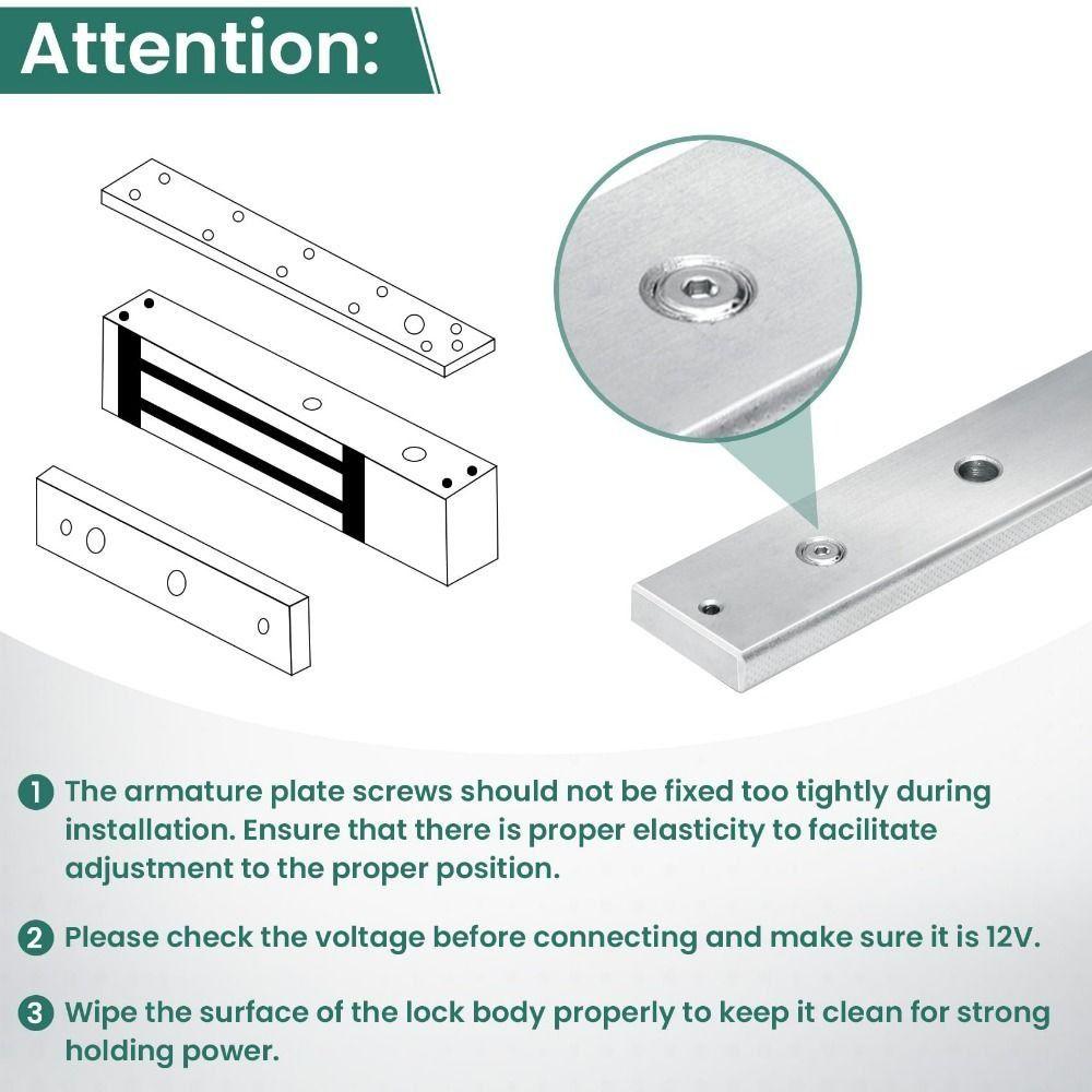 Magnetic Electromagnet Lock 12V DC Electric locking Door Access Control Lock Single Door