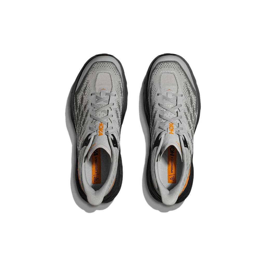 HOKA Speedgoat 5 Wide Harbor Mist Черные мужские кроссовки Серые 1123159-HMBC