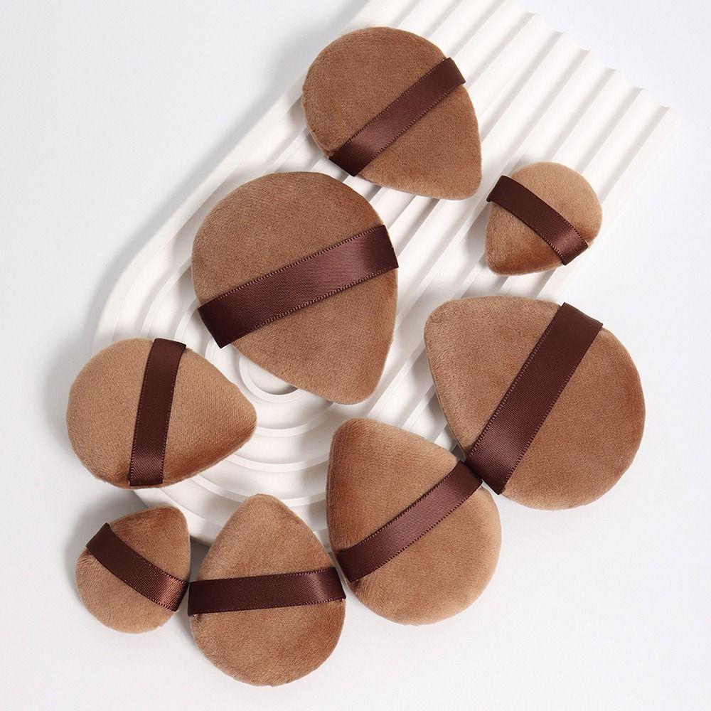 Professional Velvet Cosmetic Powder Puff S/M/L Thumb Air Cushion Puff Mini Finger Puff Face