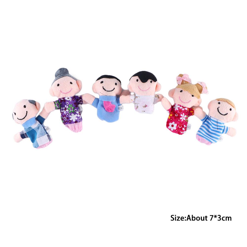 Doll Cloth Doll Toys Kids Gifts Plush Toys Hand Puppet Family Finger Puppets Set Finger Doll