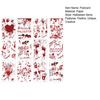 12 упаковок открыток на Хэллоуин со страшной кровью, отпечаток руки, липкие заметки, открытка на тему ужасов для приглашений на праздничную вечеринку