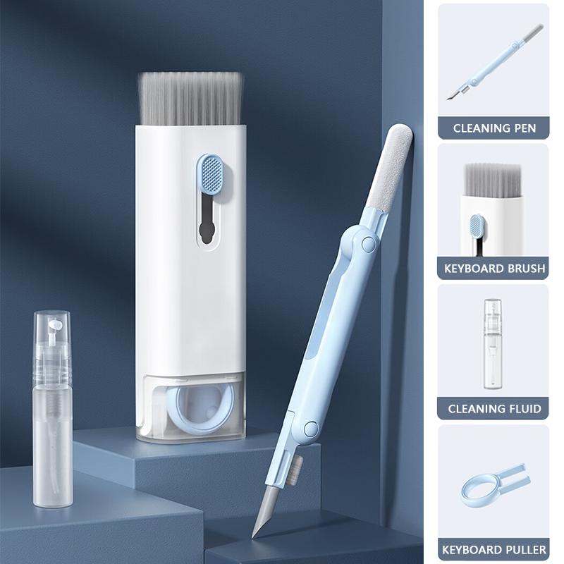 7-в-1 набор щеток для чистки клавиатуры компьютера, ручка для чистки наушников, инструменты для чистки клавиатуры гарнитуры, набор съемников для клавишных колпачков